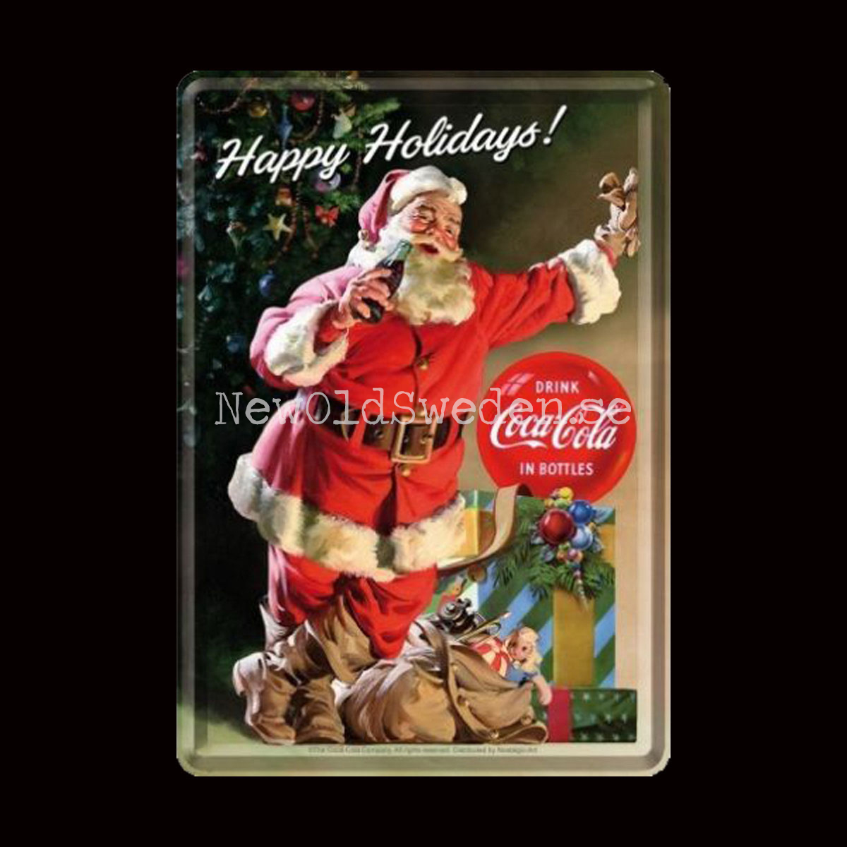Happy Holidays ! Coca Cola - METAL CARD T4 - 7