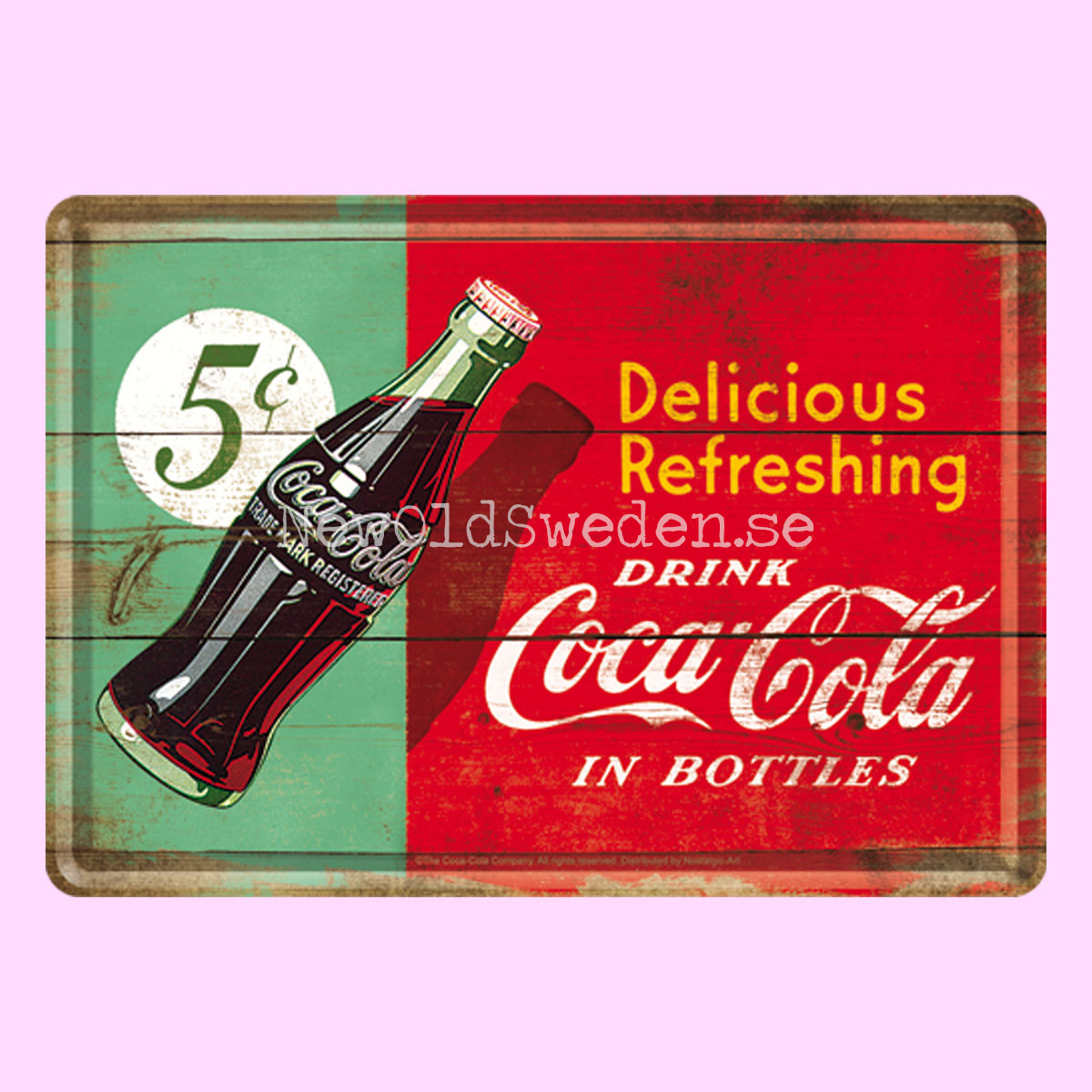 Delicious Refreshing Coca Cola - METAL CARD T4 - 4