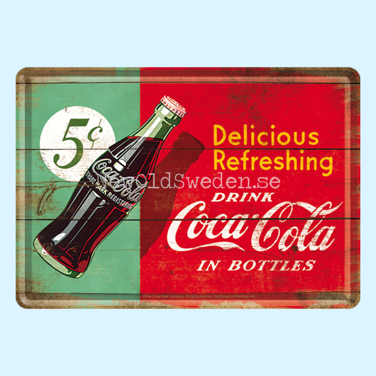 Delicious Refreshing Coca Cola - METAL CARD T4 - 5