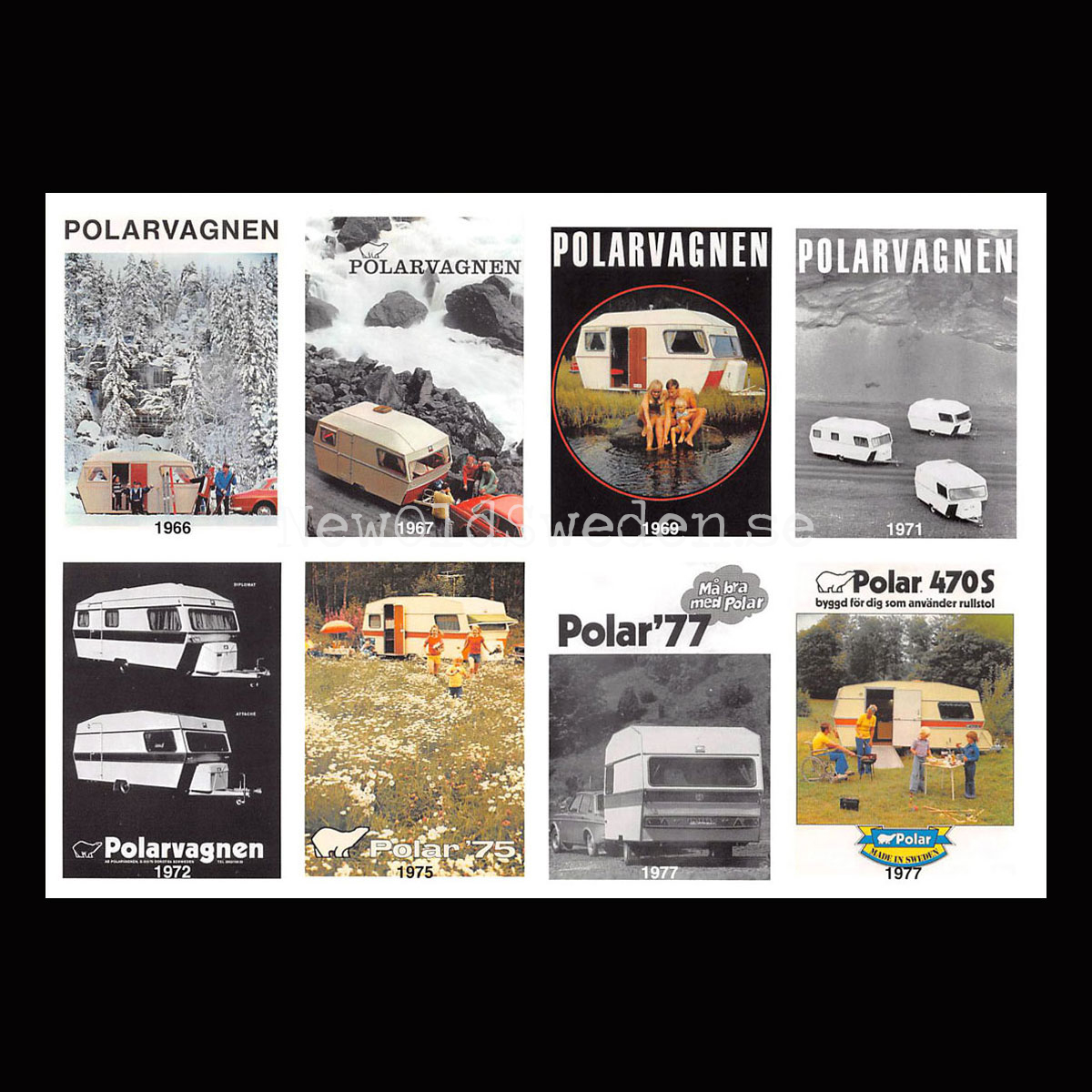POLARVAGNEN 1966-1977 - Vykort 1 av 8 -  A5