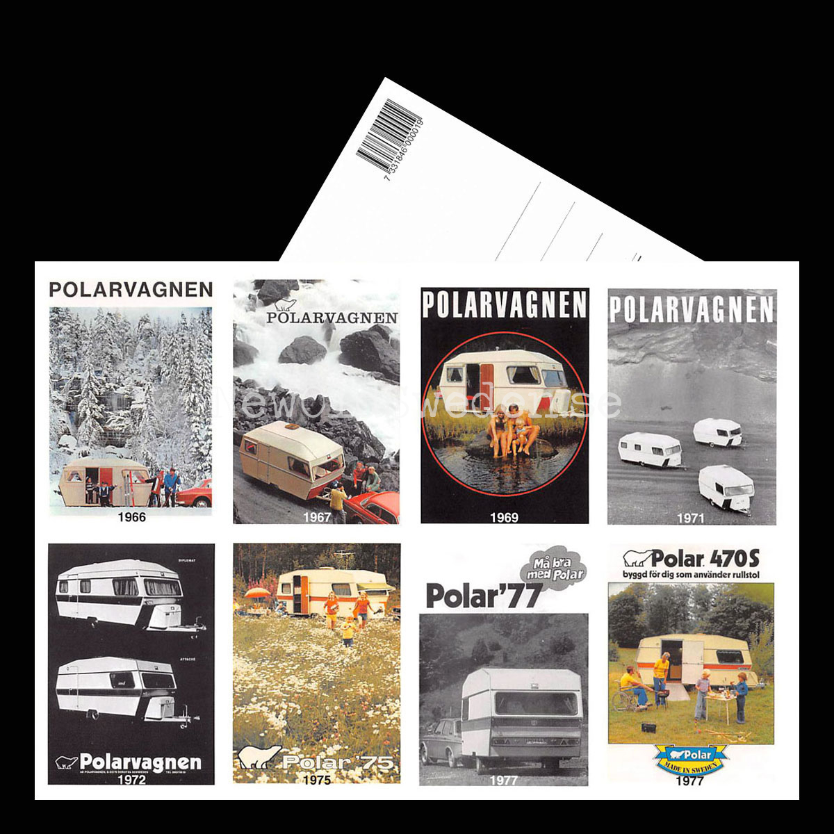 POLARVAGNEN 1966-1977 - Vykort 1 av 8 -  A5 - 3