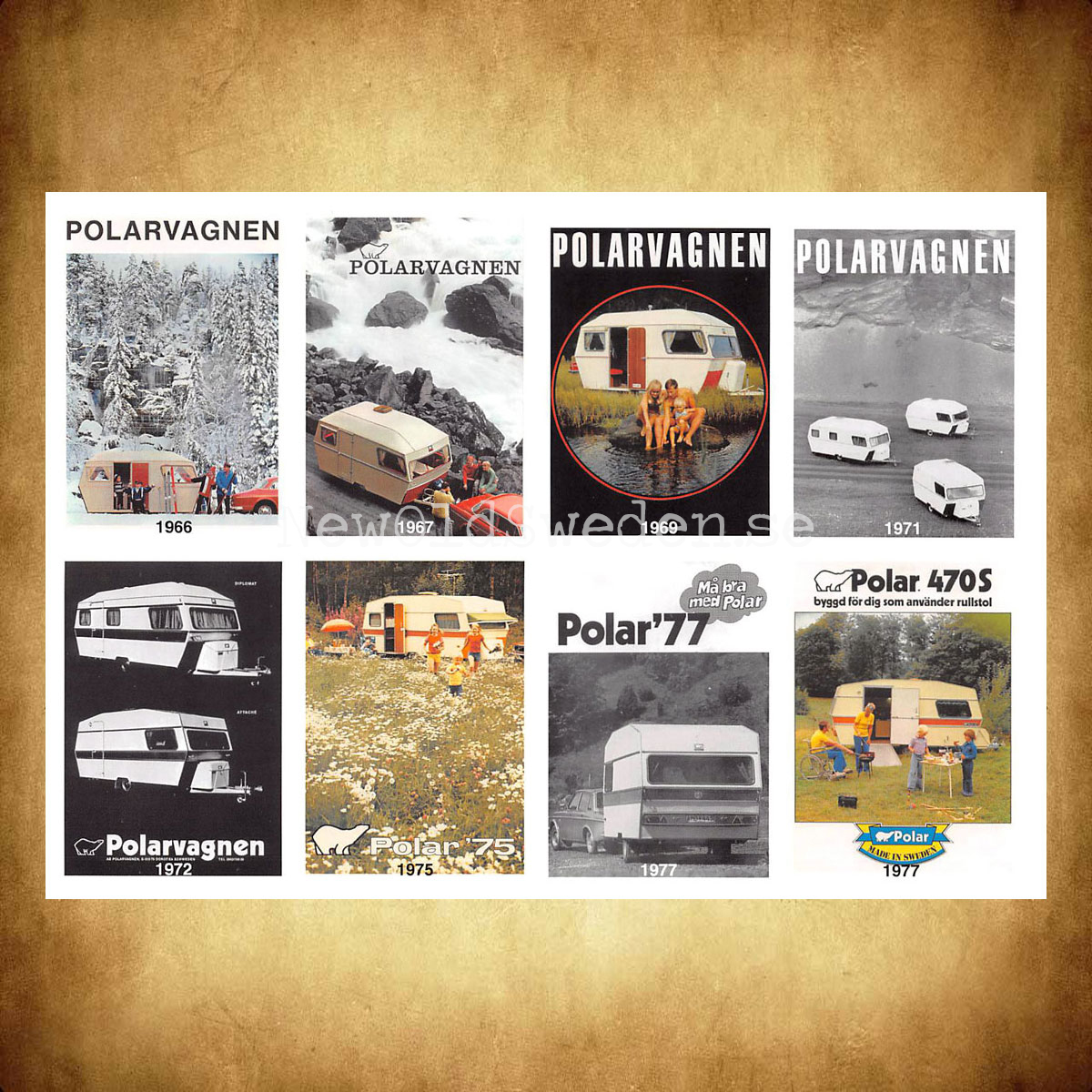 POLARVAGNEN 1966-1977 - Vykort 1 av 8 -  A5 - 2