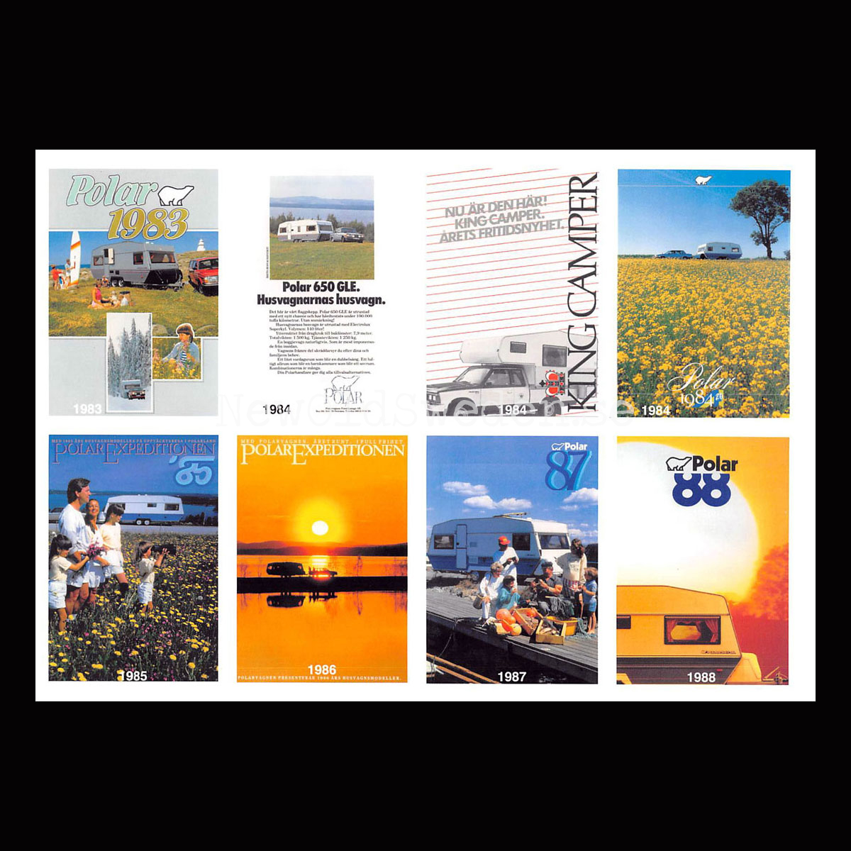 POLARVAGNEN 1983-1988 - Vykort 3 av 8 -  A5