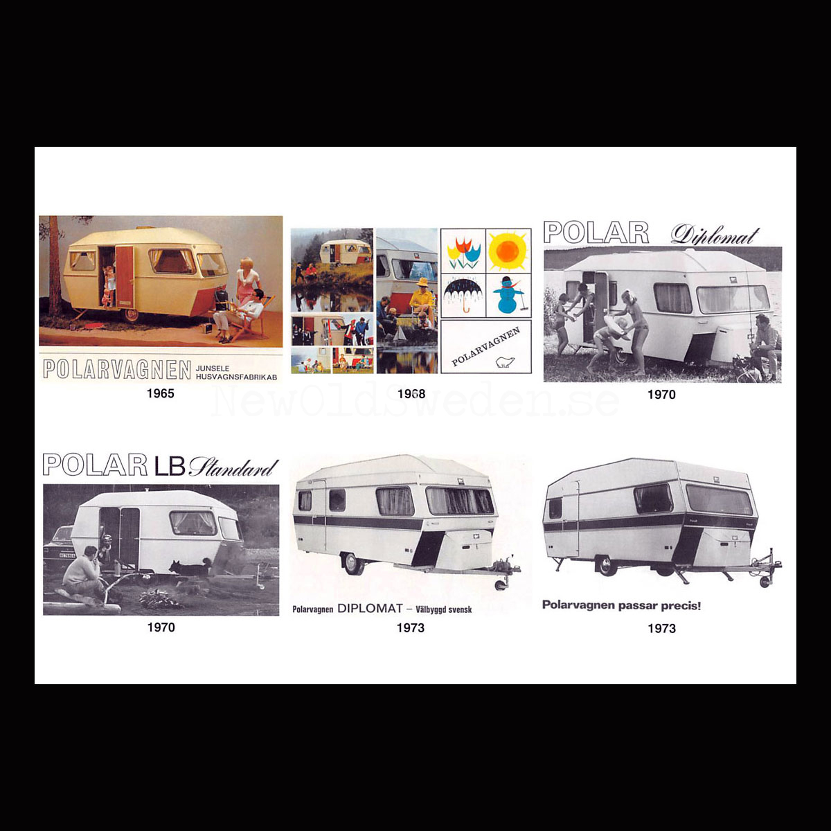 POLARVAGNEN 1965-1973 - Vykort 7 av 8 -  A5