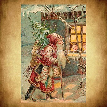 Julkort Vintage Vykort Nr: 254 - 10 x 15 cm - 433
