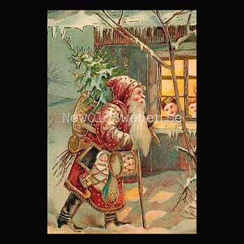 Julkort Vintage Vykort Nr: 254 - 10 x 15 cm - 433