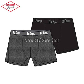 Boxershorts 2-pack - Antracit & Svart - Lee Cooper Originals - 8000