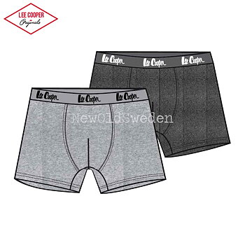 Boxershorts 2-pack - Ljusgrå & Antracit - Lee Cooper Originals - 8000