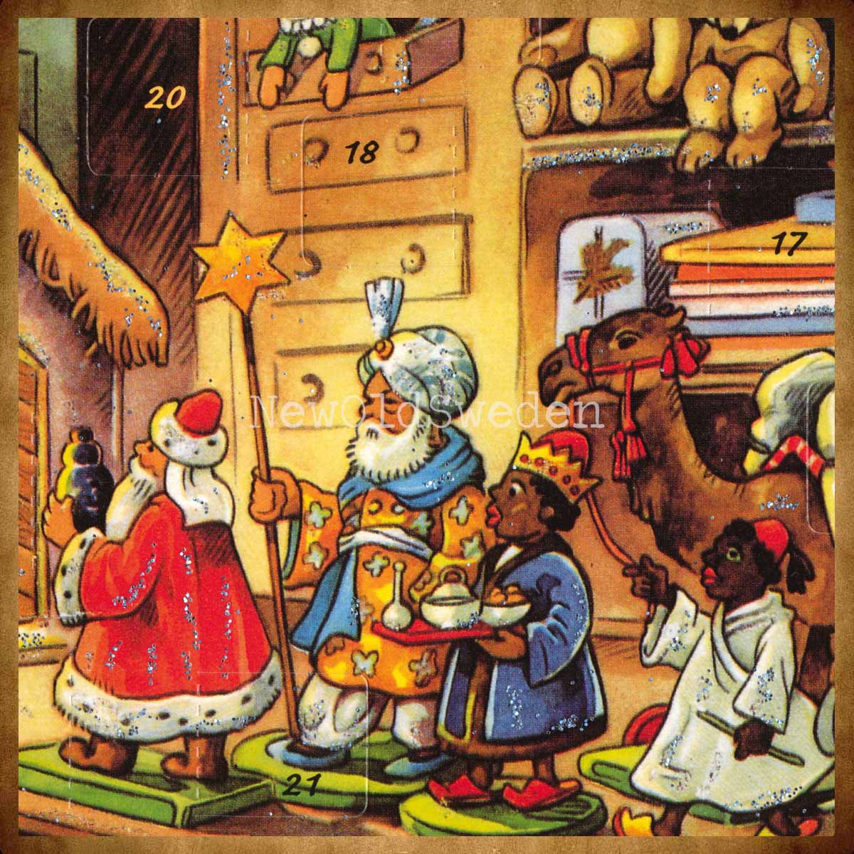 Adventskalender Retro Nostalgi Änglar & Barn 1956 - Kurt Brandes - 3