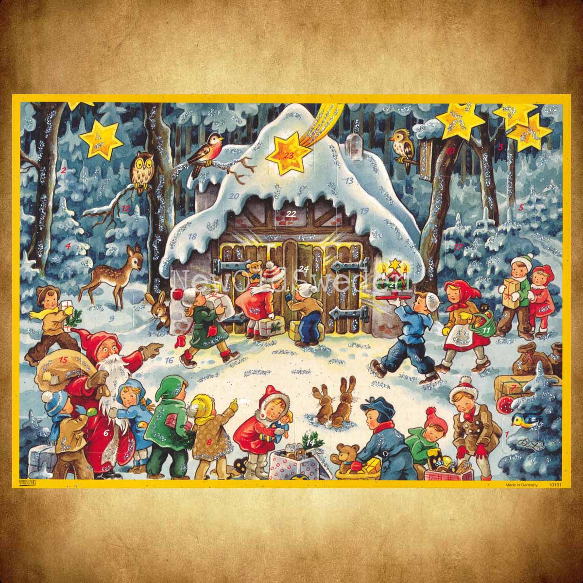 Adventskalender Retro Nostalgi Änglar & Barn 1958 - Kurt Brandes - 3