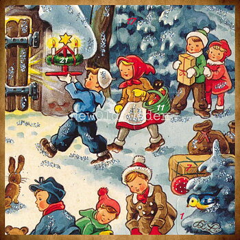 Adventskalender Retro Nostalgi Änglar & Barn 1958 - Kurt Brandes