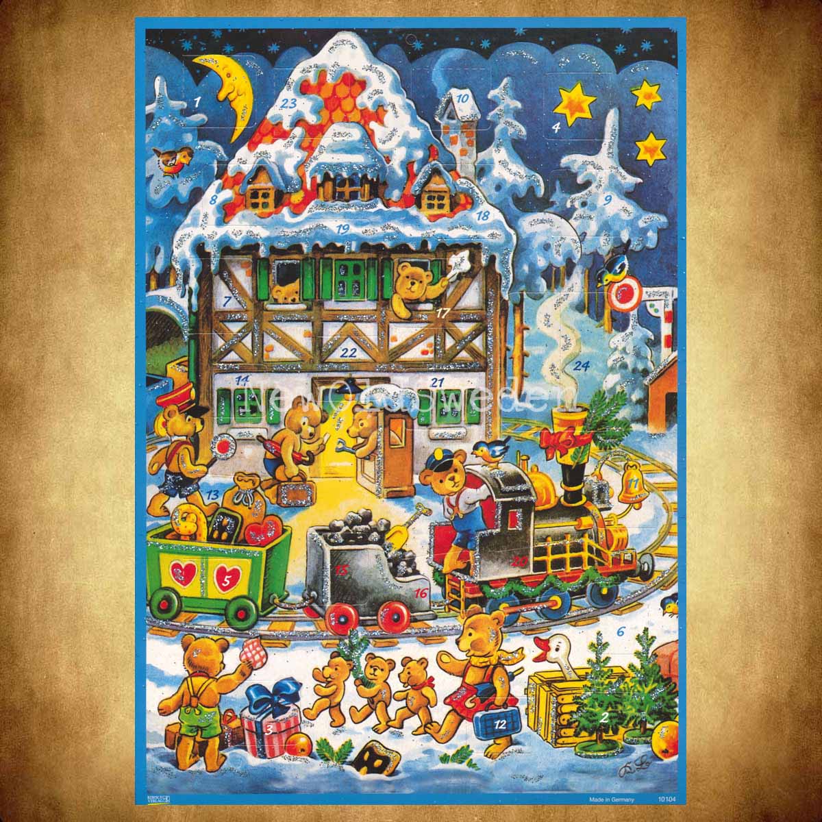 Adventskalender Retro Nostalgi Änglar & Barn 1959 - Kurt Brandes - 3