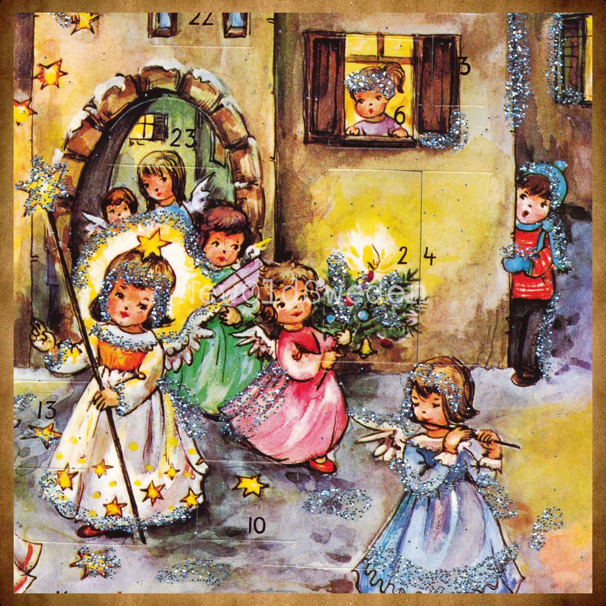 Adventskalender Retro Nostalgi Änglar & Barn 1980 - Lore Hummel - 2