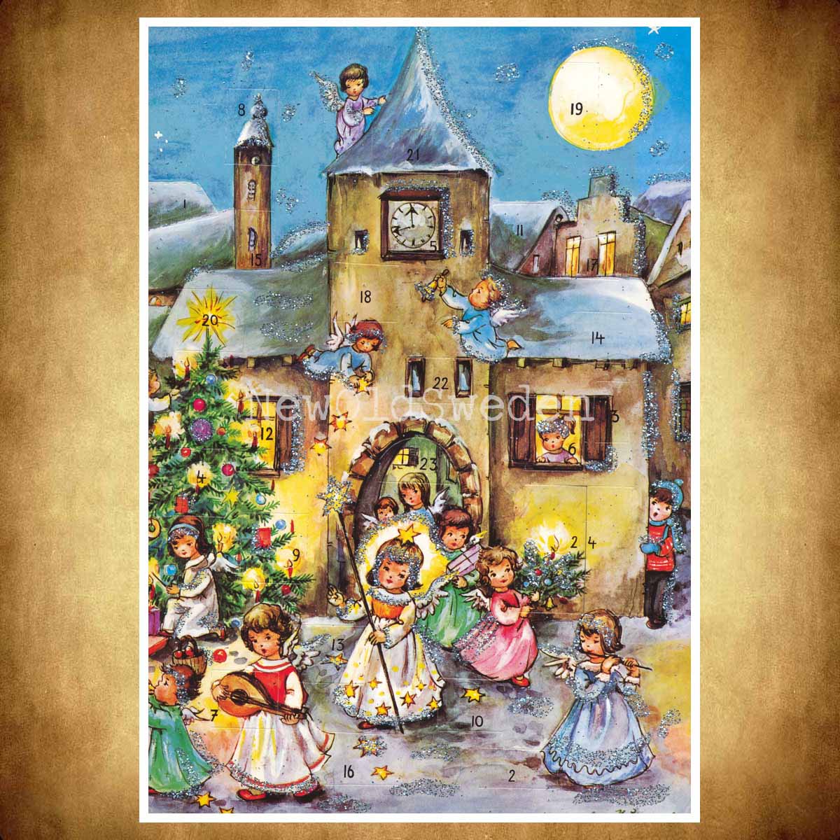 Adventskalender Retro Nostalgi Änglar & Barn 1980 - Lore Hummel - 3