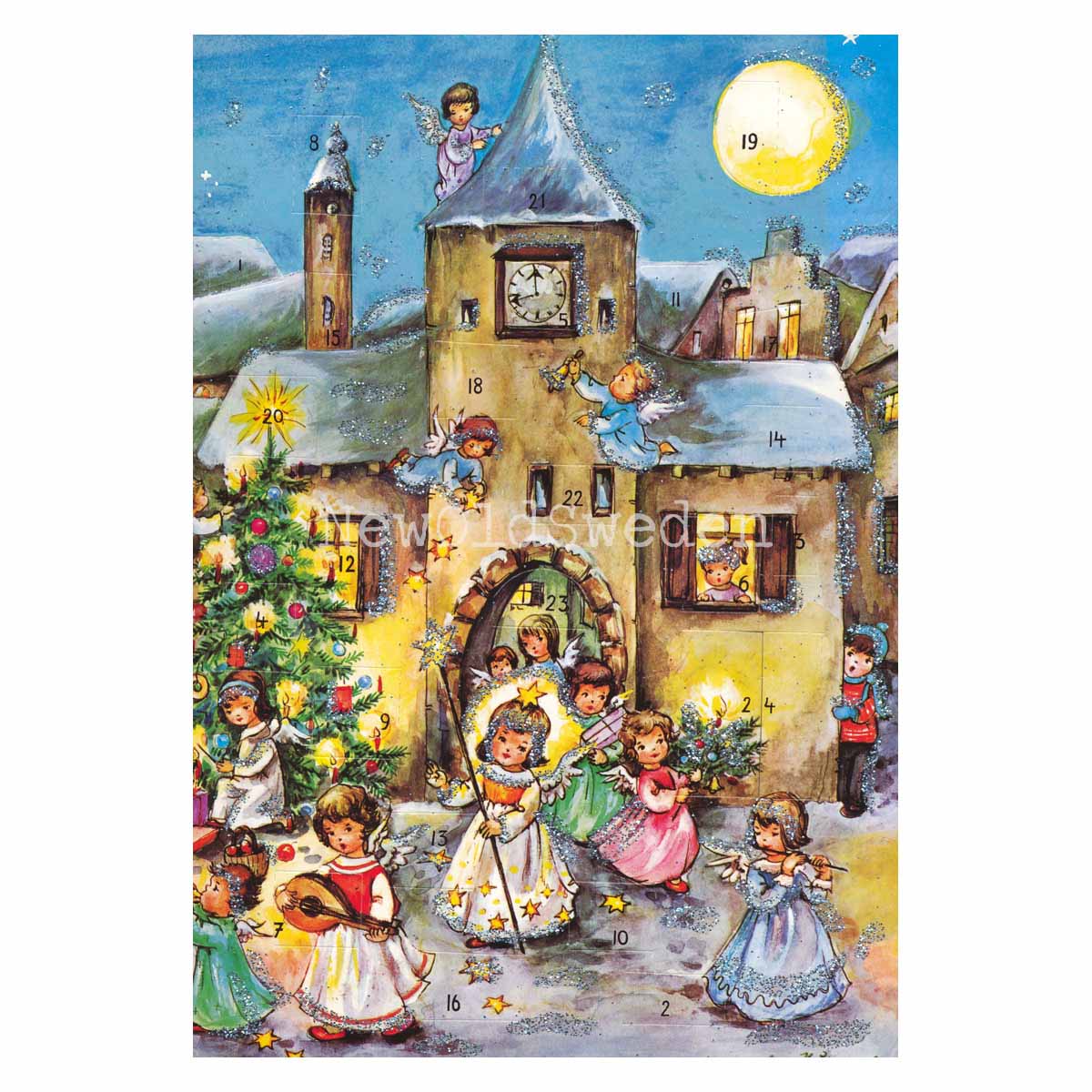 Adventskalender Retro Nostalgi Änglar & Barn 1980 - Lore Hummel - 4