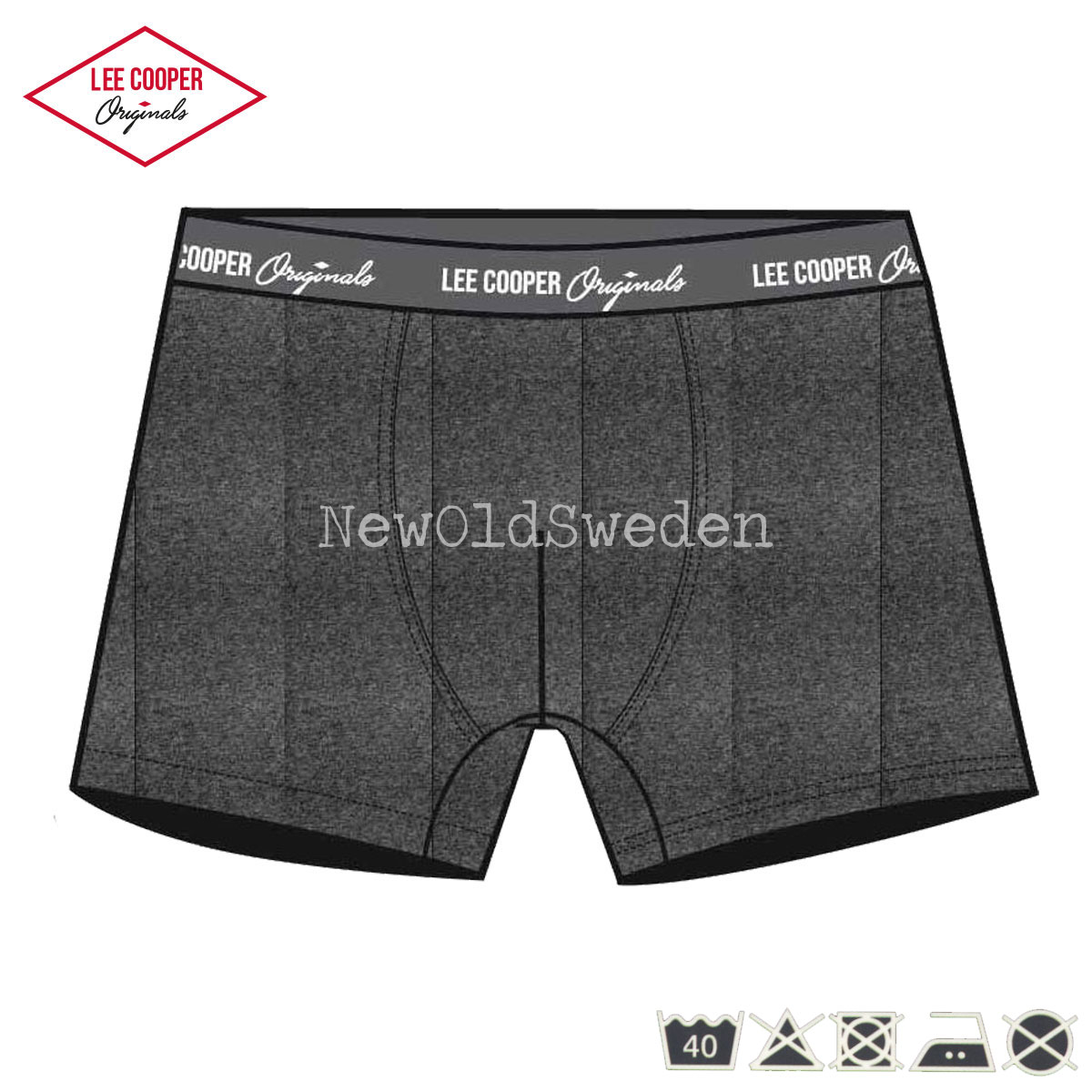 Boxershorts 1-pack - Antracit - Lee Cooper Originals - 1900 - 2