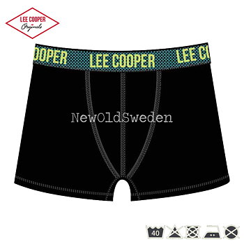 Boxer Svart/Lime XX-LARGE Lee Cooper Originals - 2200