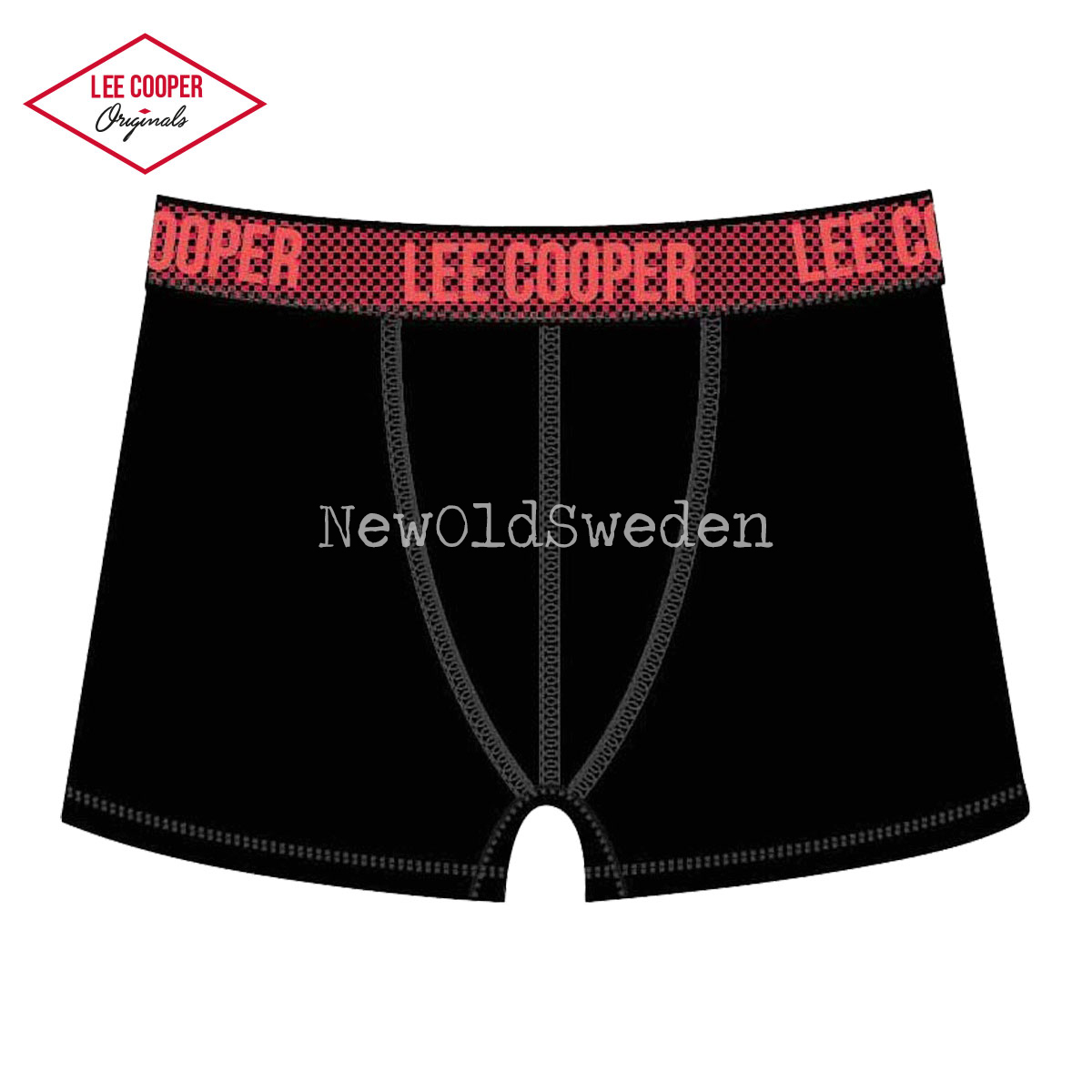 Boxer Svart/Cerise XX-LARGE Lee Cooper Originals - 2200