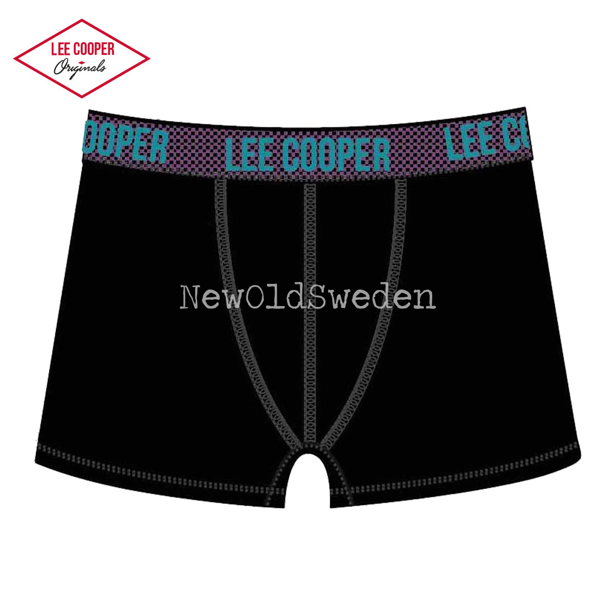 Boxer 1-pack - Stl. Small - Svart/Blå Lee Cooper Originals - 2200