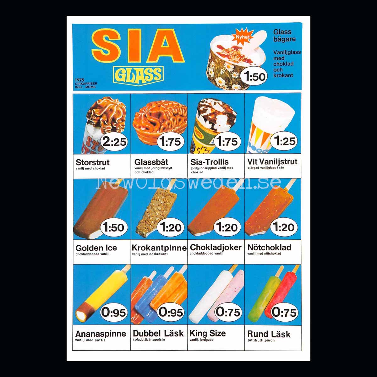 SIA-Glass 1975 - Vykort A5