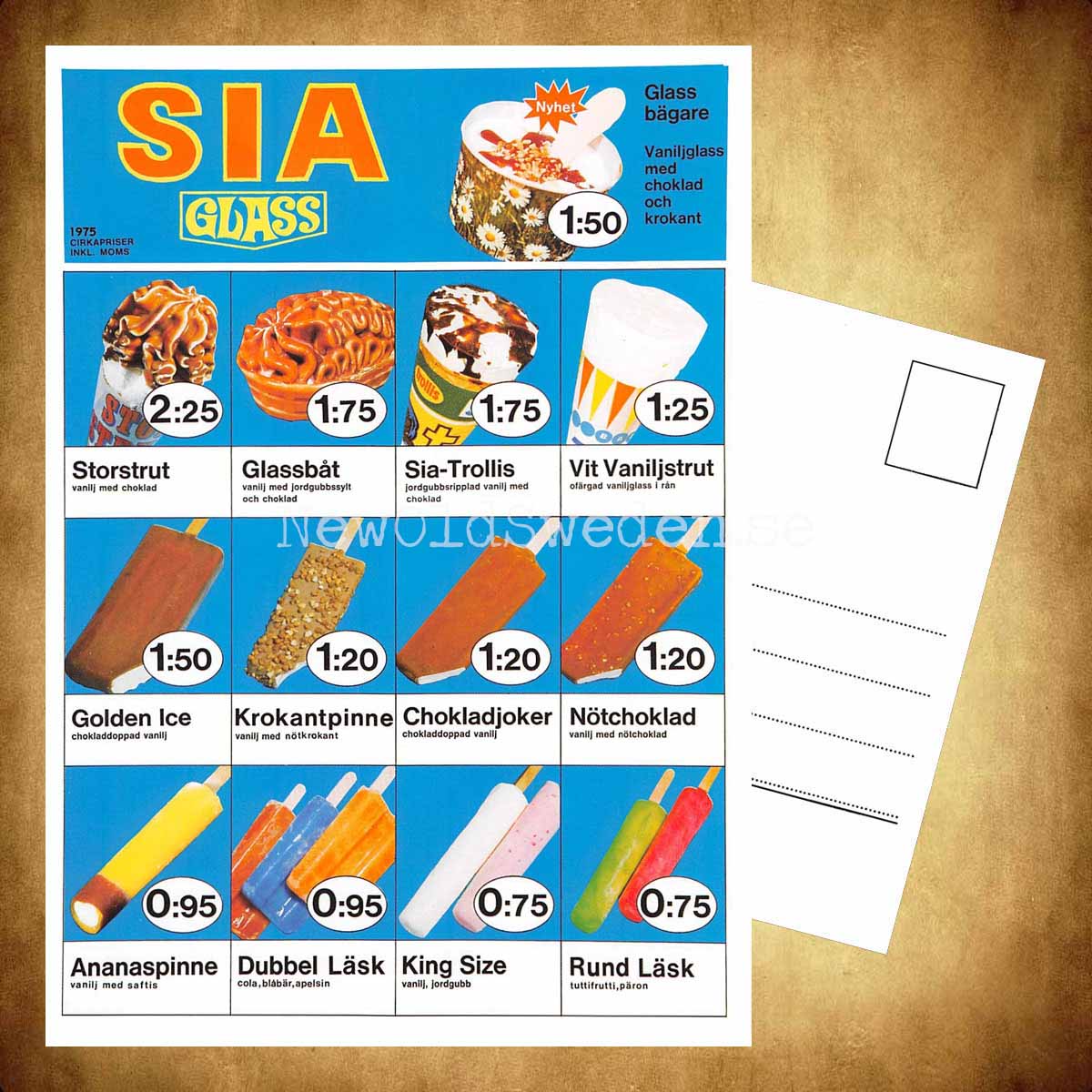 SIA-Glass 1975 - Vykort A5 - 3