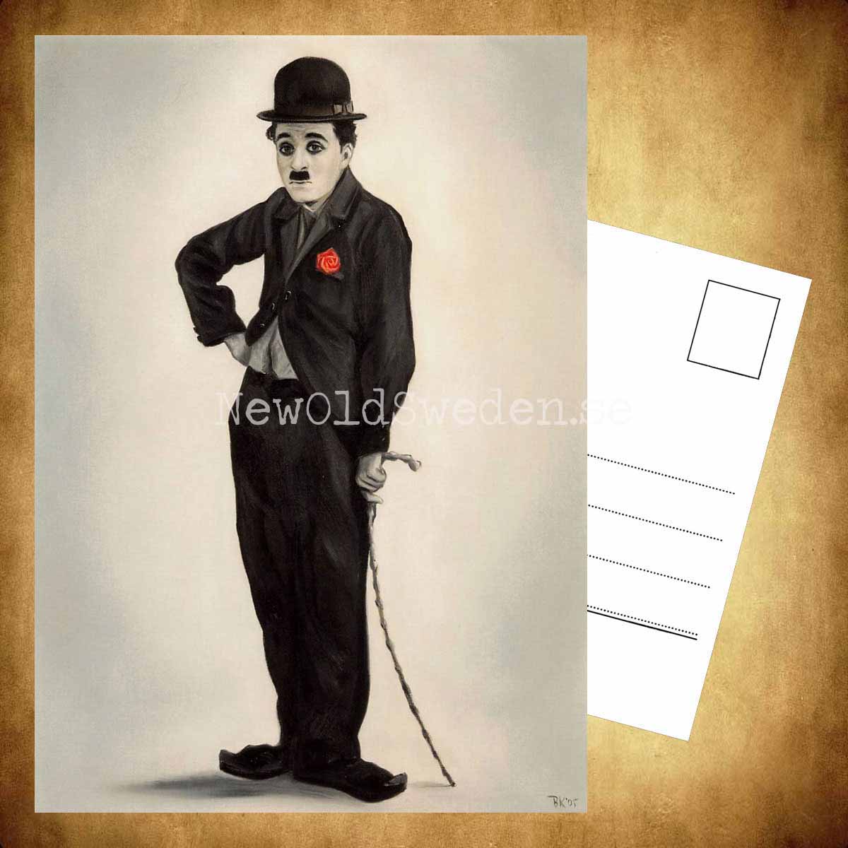 Charlie Chaplin - Vykort A5 - 3