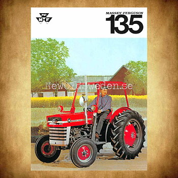 Massey Ferguson 135 MF - Vykort A5
