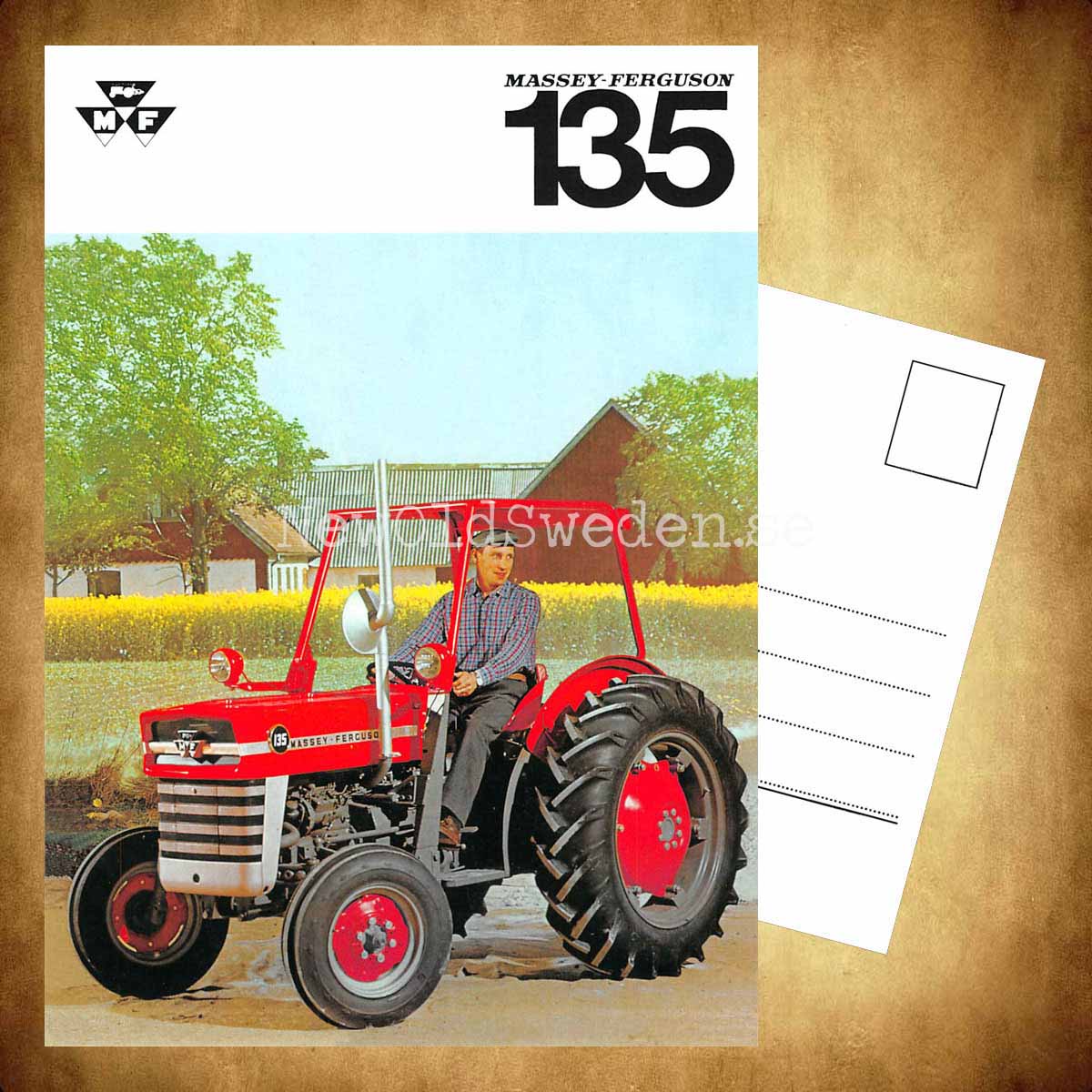 Massey Ferguson 135 MF - Vykort A5 - 3