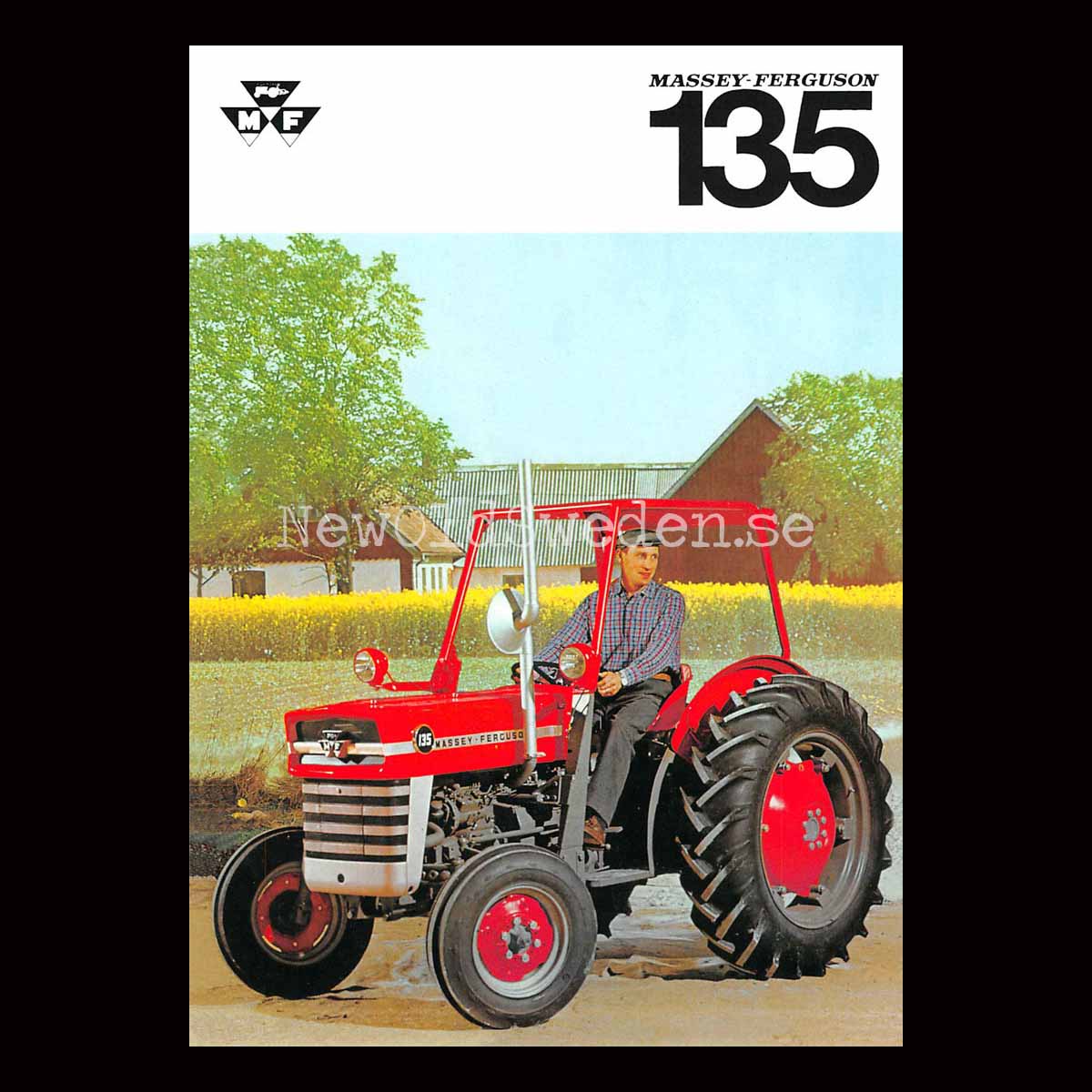 Massey Ferguson 135 MF - Vykort A5