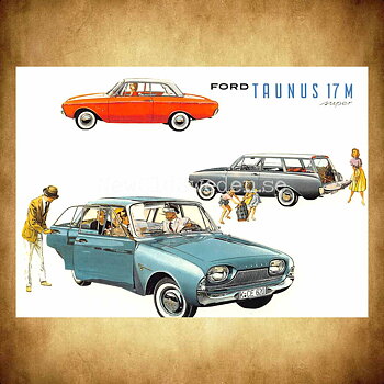 Ford Taunus 17 M Super - Vykort A5