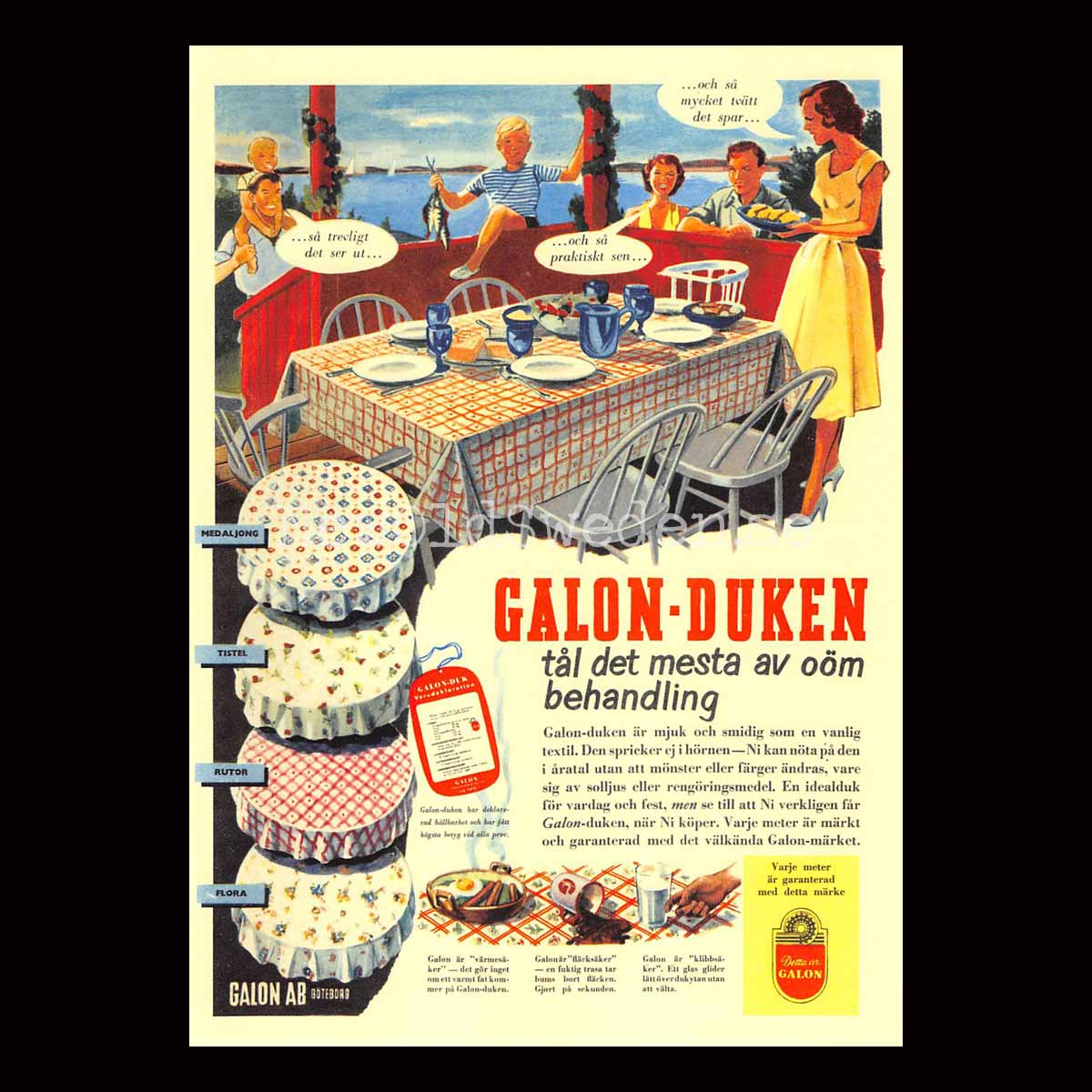 GALON AB Göteborg Galon-duken - Vykort A5