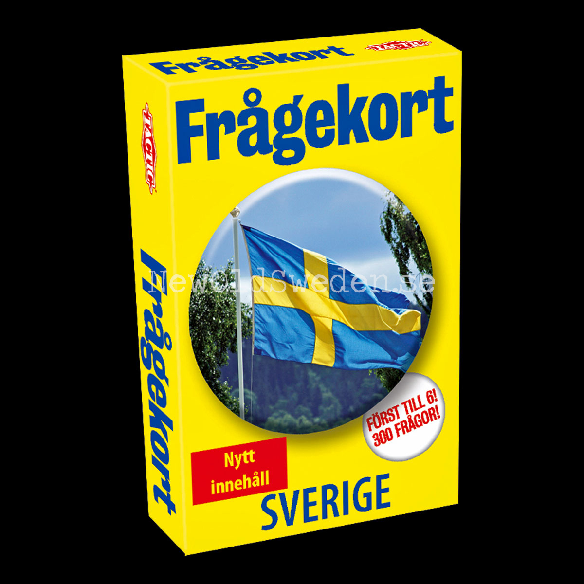 SVERIGE Frågekort i Kortspelsask - TACTIC