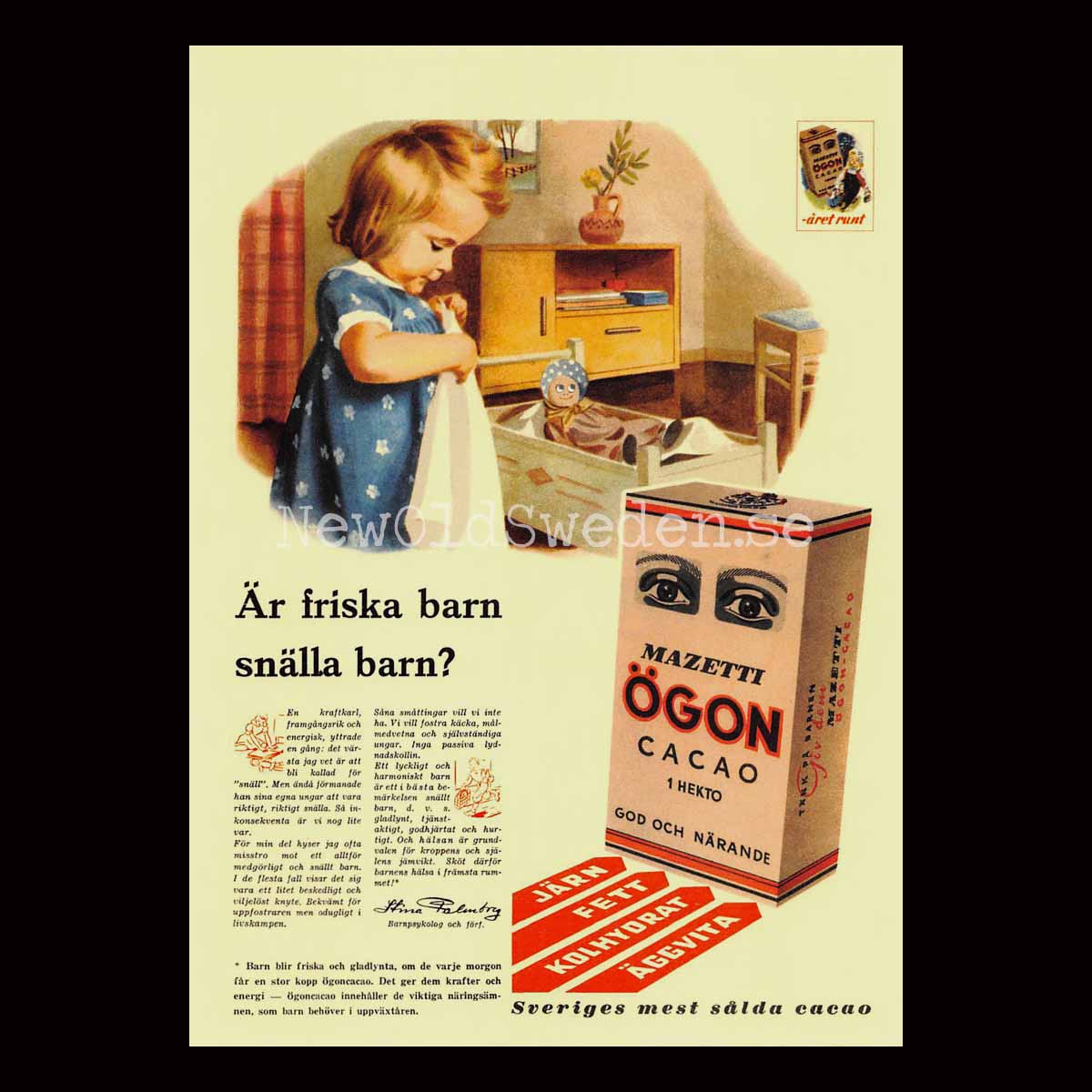 MAZETTI  Ögon Kakao - Vykort A5
