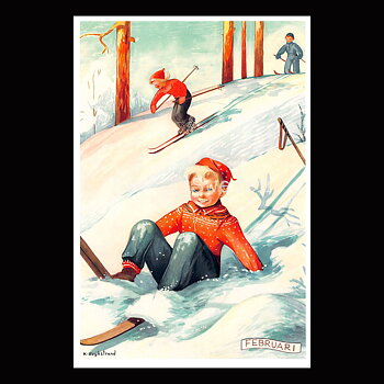 Februari Månadskort Kerstin Frykstrand - 1440