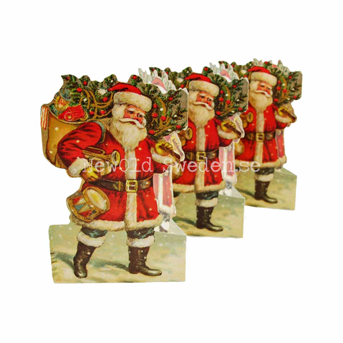 Pappersrad Tomte med julklappar Nostalgi 14 x 54 cm - R02 - 4