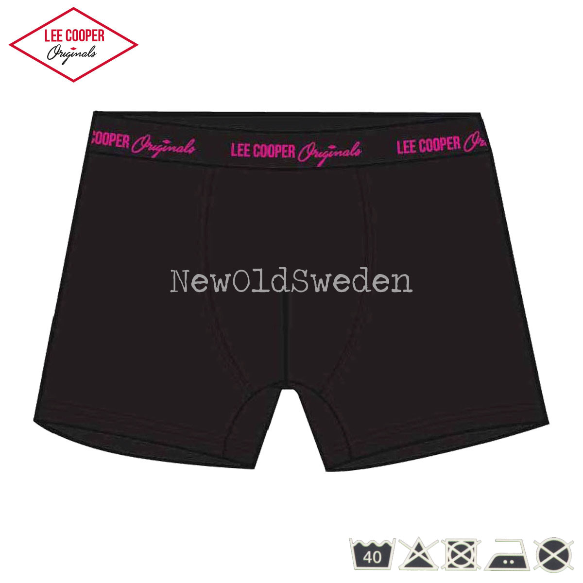 Boxer XX-LARGE Svart/Fushia Lee Cooper Originals - 2000 - 2