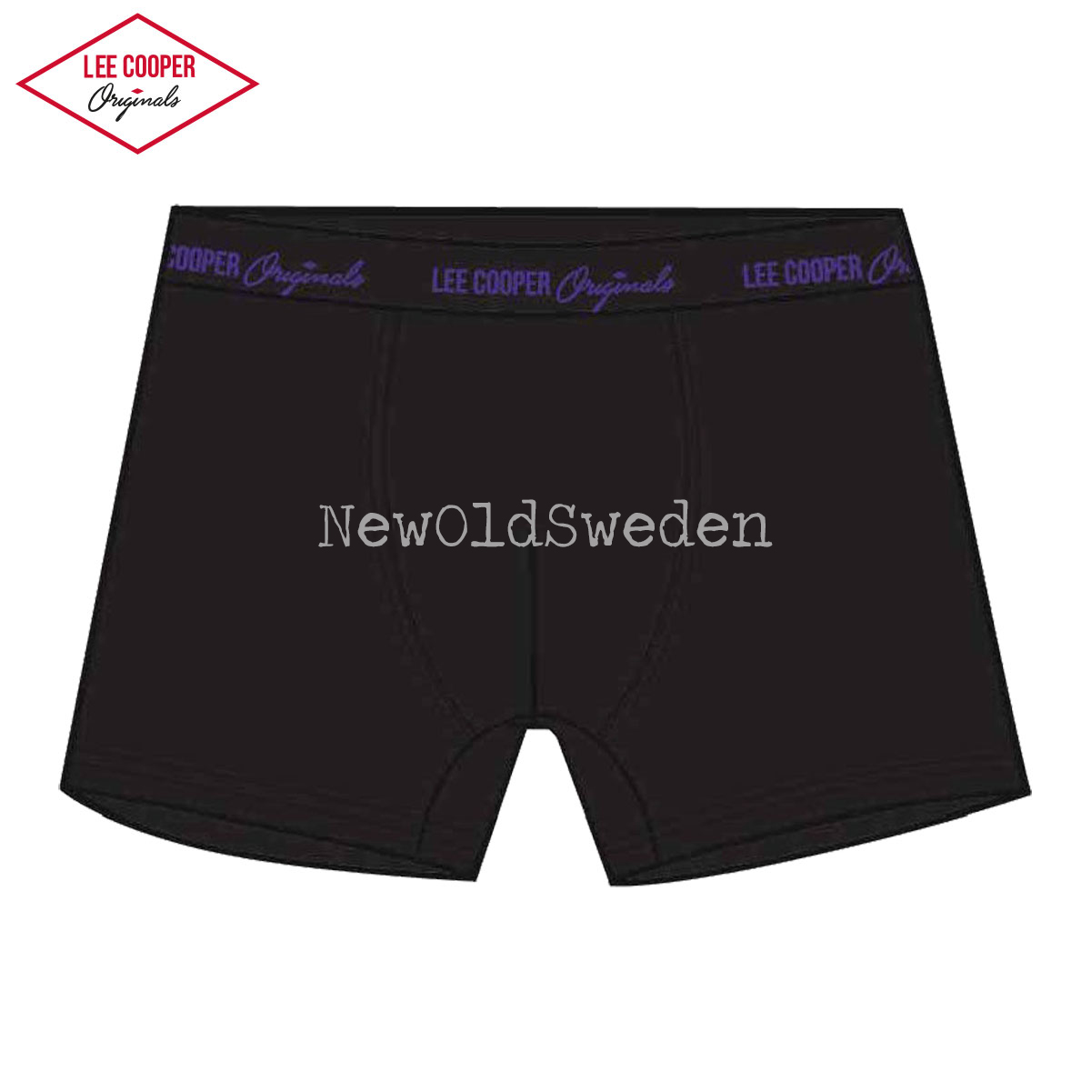 Boxer 1-pack - Stl. X-Large - Svart/Lila Lee Cooper Originals - 2000