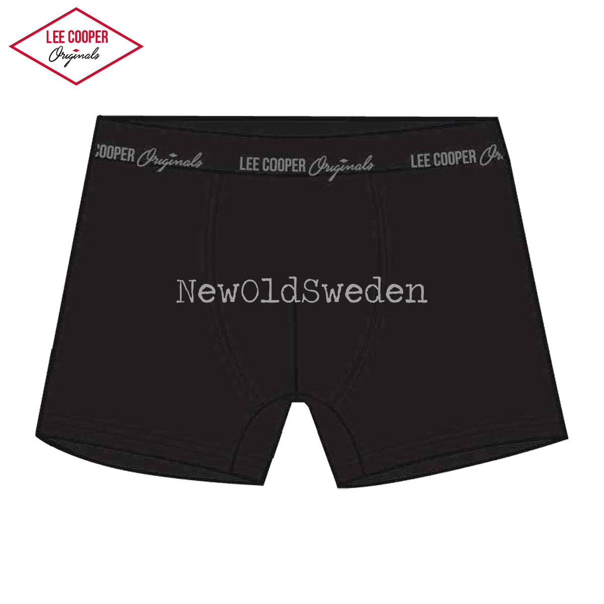 Boxer XX-LARGE Svart/Grå Lee Cooper Originals - 2000