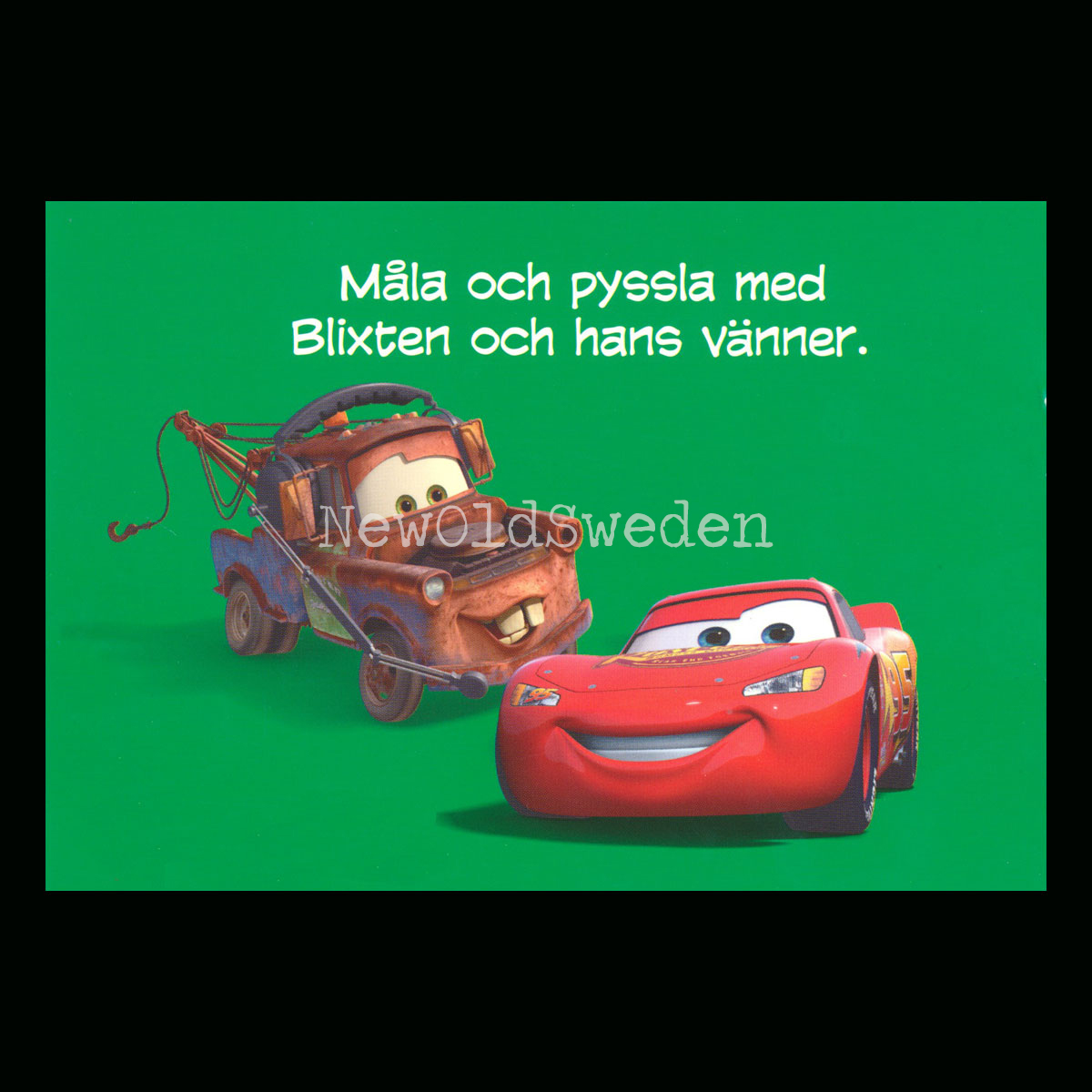 BILAR CARS PIXAR  - MÅLA OCH PYSSLA - DISNEY - MB212 - 2