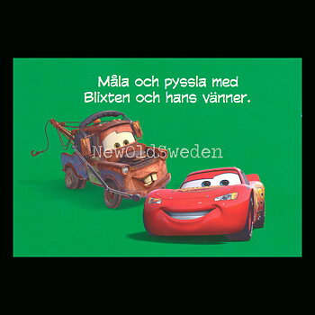 BILAR CARS PIXAR  - MÅLA OCH PYSSLA - DISNEY - MB212