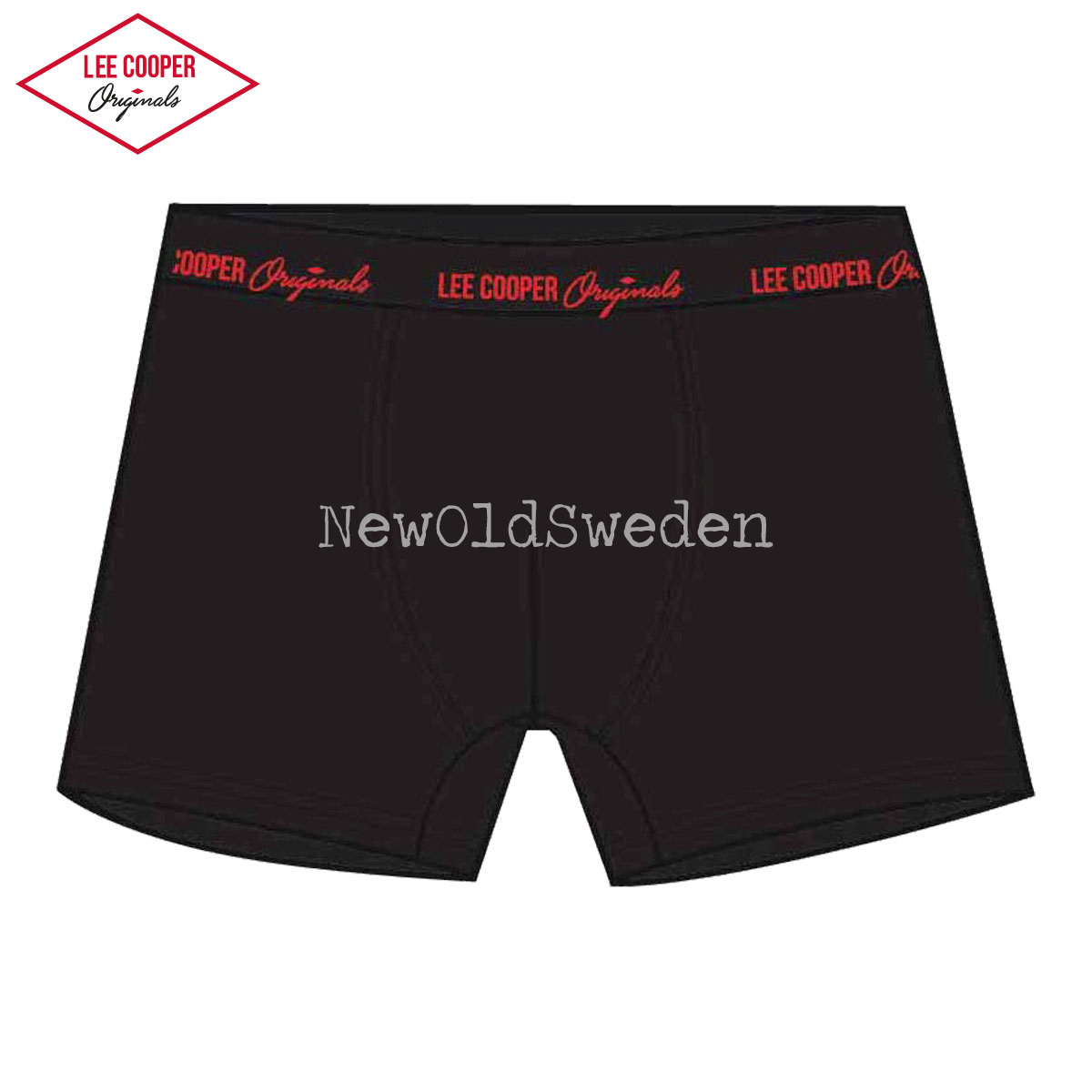 Boxer 1-pack - Stl. XX-Large - Svart/Röd Lee Cooper Originals - 2000