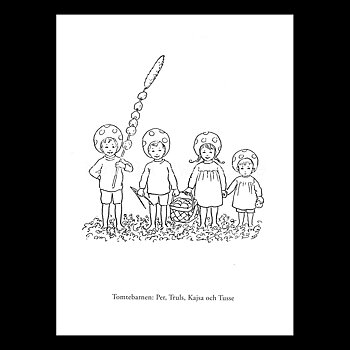 VILL DU MÅLA? TOMTEBOBARRNEN - ELSA BESKOW - S11