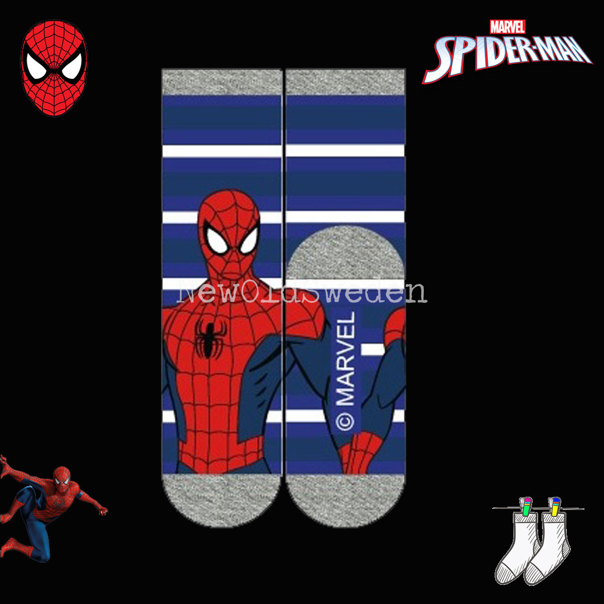 Socka Spiderman Stl. 27/30 Originals -  5606