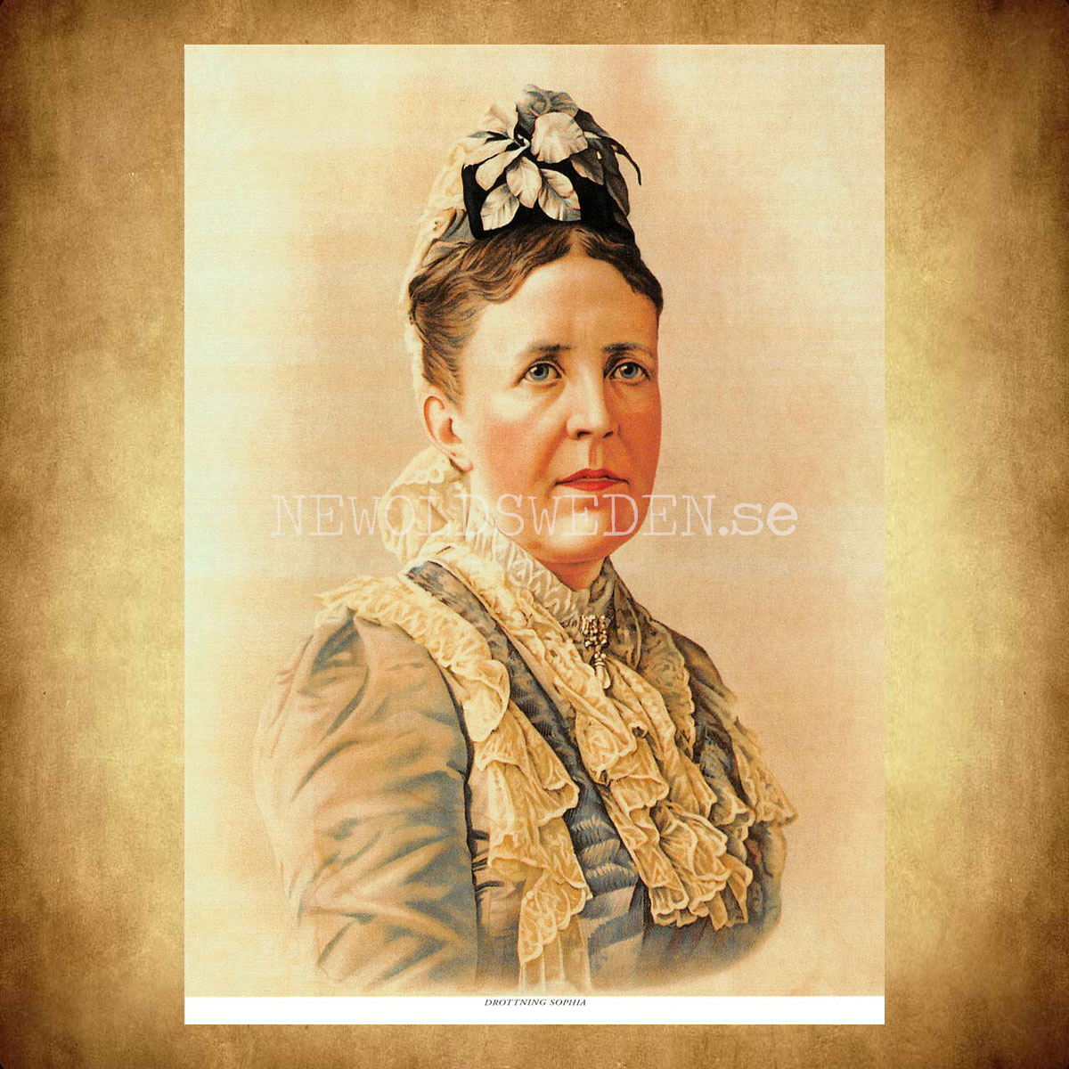 Drottning Sophia 1836-1913 - Vykort A5 - 2