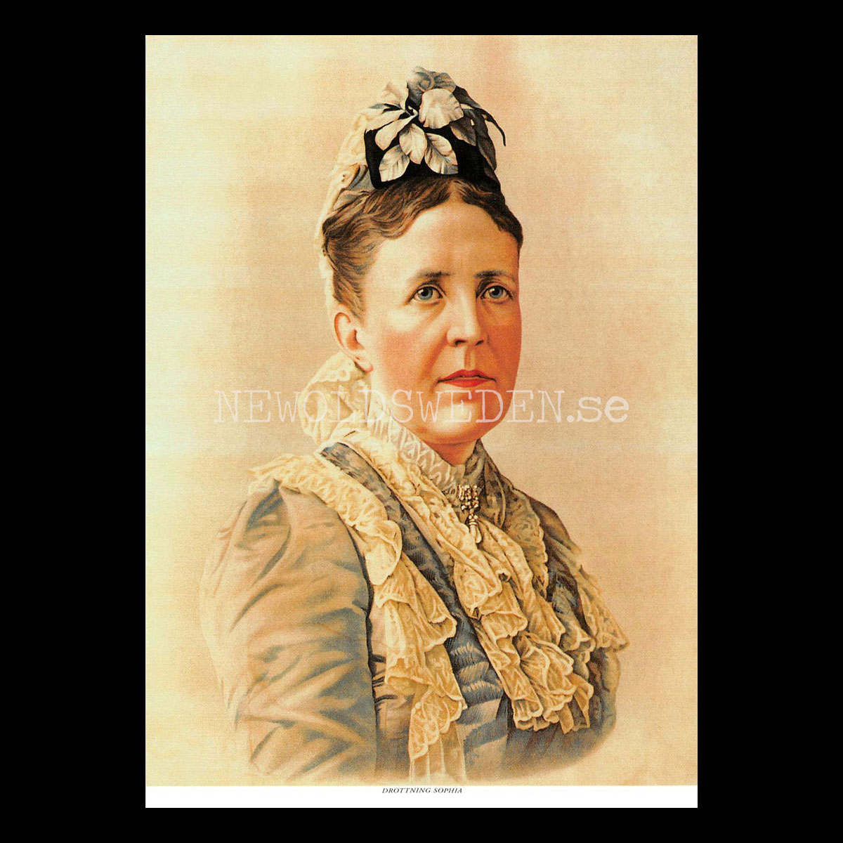 Drottning Sophia 1836-1913 - Vykort A5