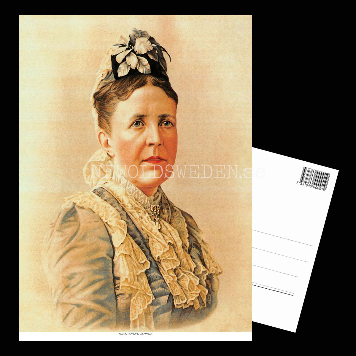 Drottning Sophia 1836-1913 - Vykort A5 - 3