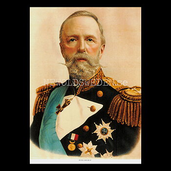 Kung Oscar II 1829-1907 - Vykort A5