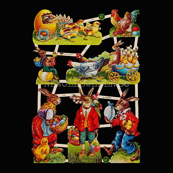 Påsk 16 x 23.5 cm - Bokmärke © Ernst Freihoff 7399 Glitter