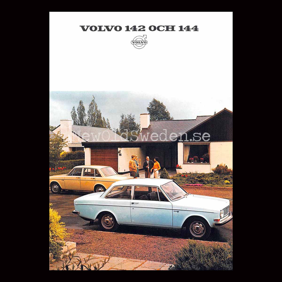 Volvo 142 och Volvo 144 - Vykort A5