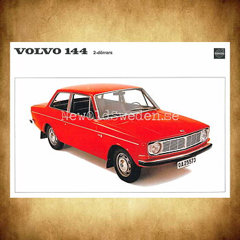Volvo 144 2-dörrars - Vykort A5